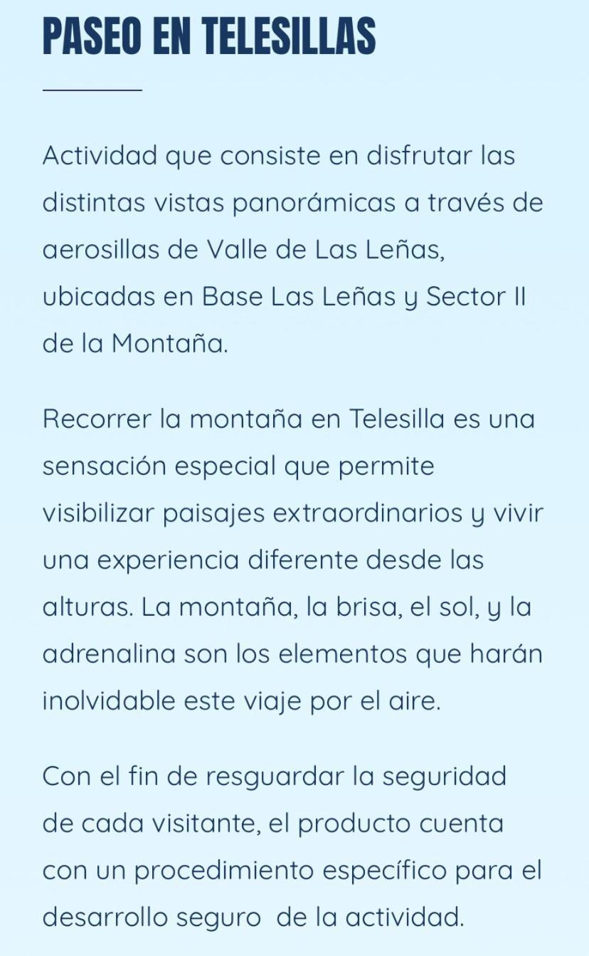 Departamento Dentro Del Centro De Sky Valle De Las Lenas, Edificio Esparta Eksteriør bilde